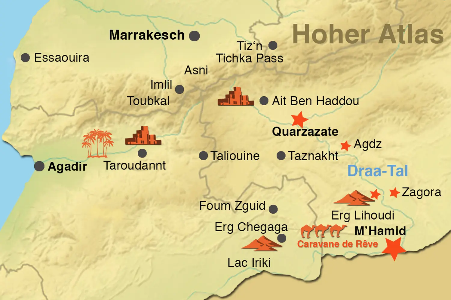 Caravane de Rêve – Wüstentouren ab Ouarzazate