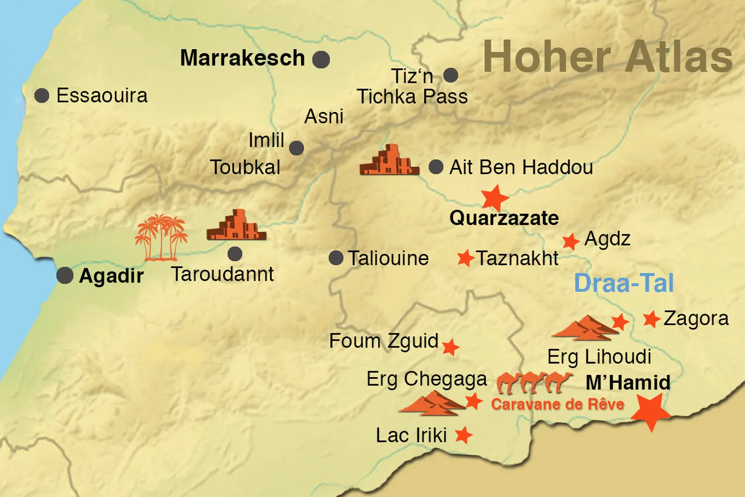Caravane de Rêve – Wüstentouren ab Ouarzazate