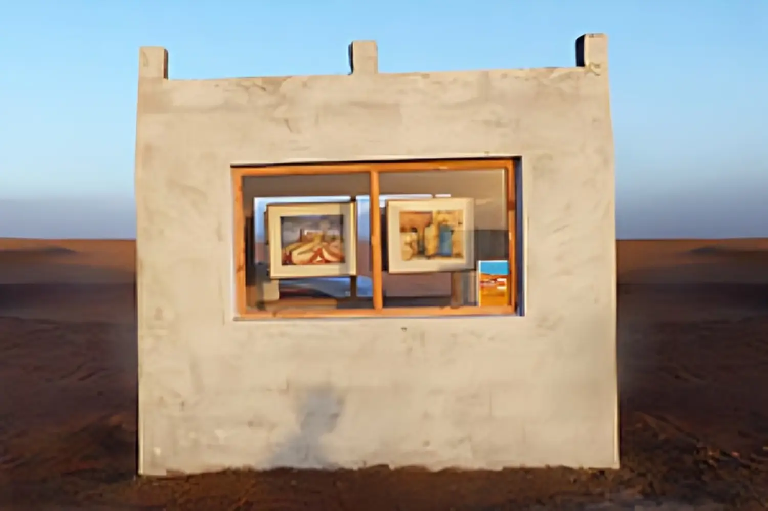 Caravane de Rêve – Kunstwand in der Wüste