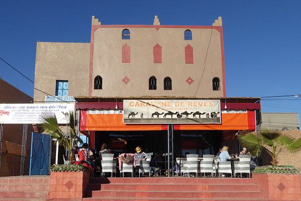 The Café of Caravane de Rêve - meeting place 