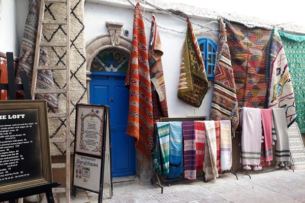 Teppichgeschäft in Essauoira
