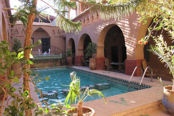 Riad in Ait Ben Haddou with courtyard