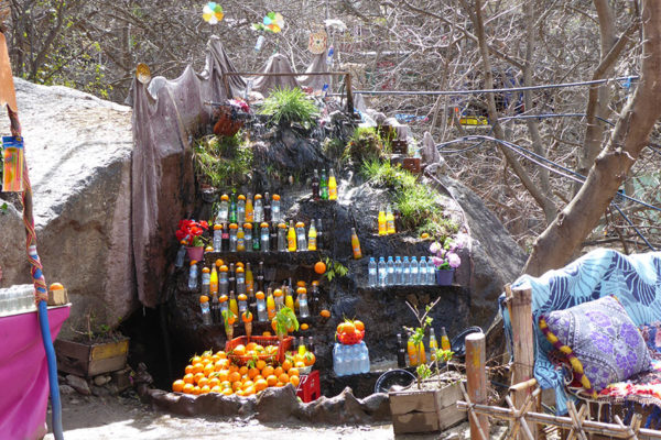 Cool drinks on the way to the waterfall Setti Fatma