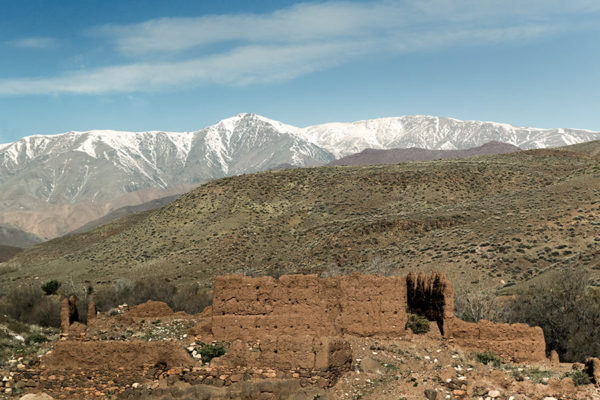 Fortress ruin in the Atlas Mountains