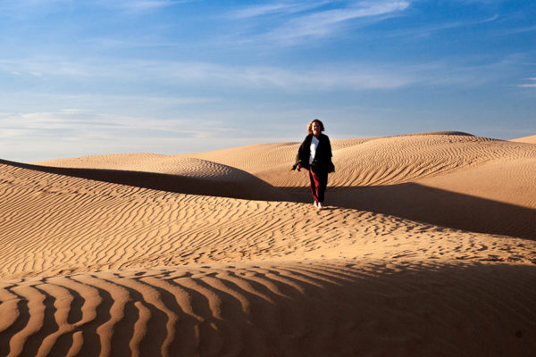 Walk in the dunes Erg Lihoudi