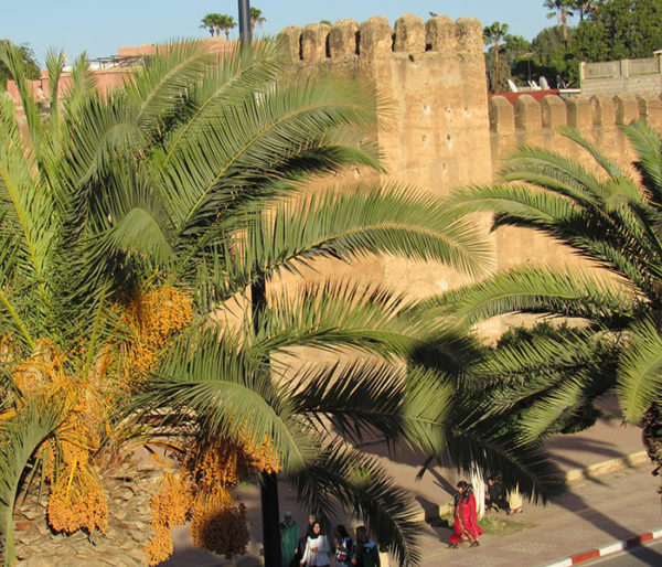 City wall of Taroudant from Agadir