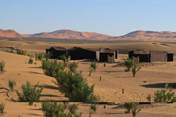 Desert camp of Caravane de Rêve in Erg Chebbi, Merzouga