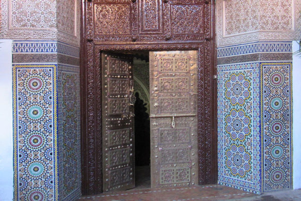 Zellig mosaic at the Dar Essalam portal