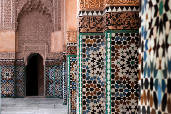 Koranschule mit Mosaiken in Marrakesch